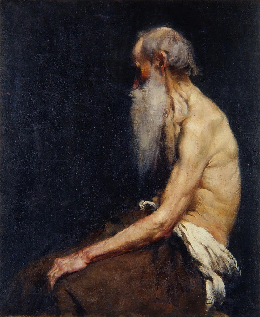 Ritratto di un vecchio seduto - Narodna galerija Slovenije, Lubiana